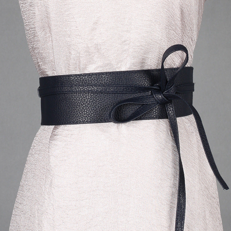 Dress Belt Ladies Clothing Accessories Wide Ribbon Bow - Zalixer