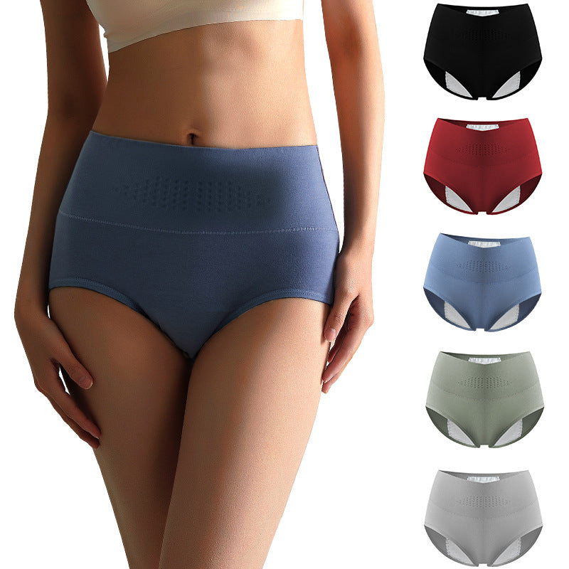 High Waist Plus Size Cotton Women's Menstrual Panties - Zalixer