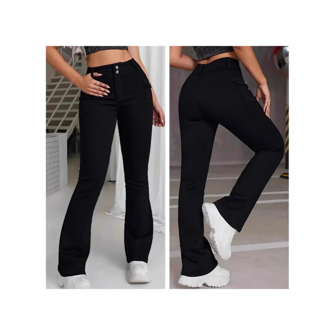 Elastic  Slim-Fit Versatile Womens Jeans - Zalixer
