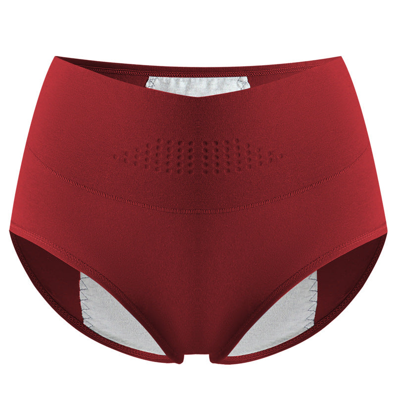 High Waist Plus Size Cotton Women's Menstrual Panties - Zalixer