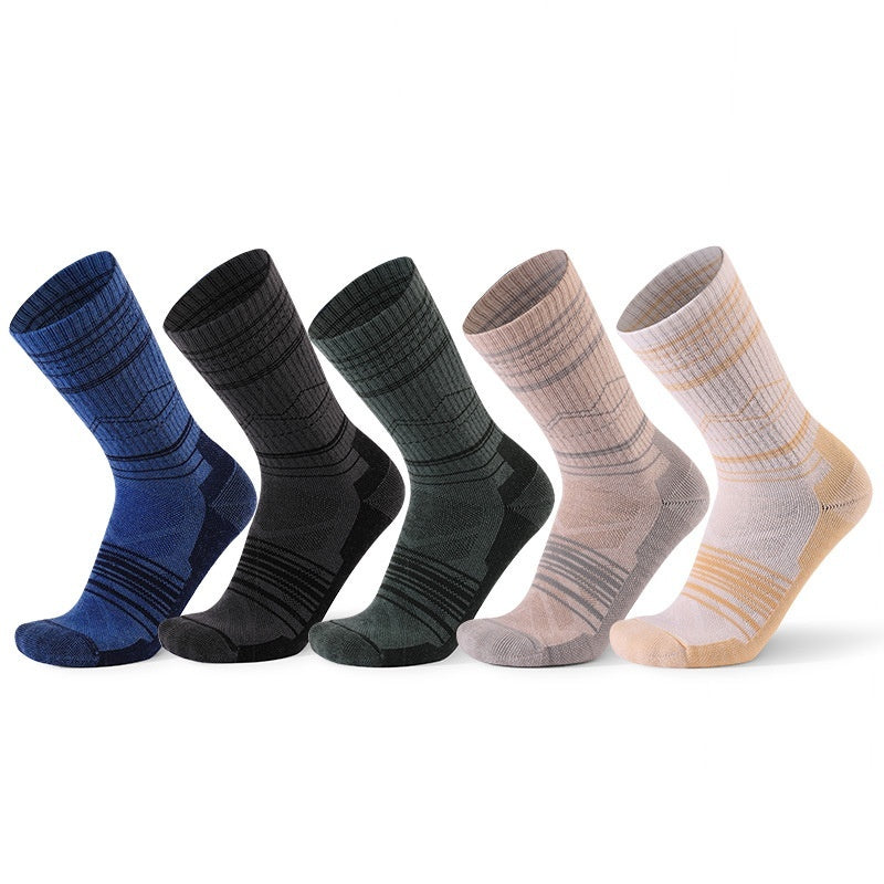 Men's And Women's Warm Wool Knee-high Sports Socks