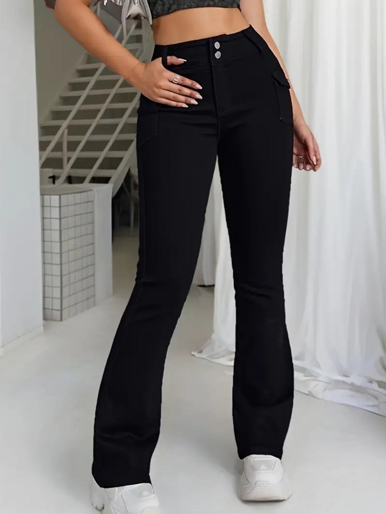 Elastic  Slim-Fit Versatile Womens Jeans - Zalixer