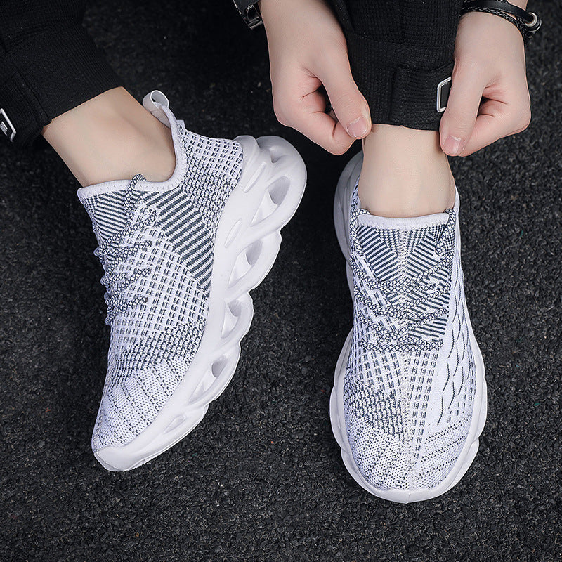 Fly Woven Mesh Sports Men's Coconut Shoes - Zalixer