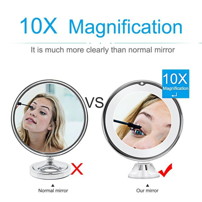Led Make-up Mirror With Supplement Light - Zalixer