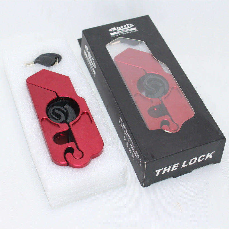 Motorcycle Lock Anti-Theft Lock Aluminum Alloy Handlebar Horn Lock