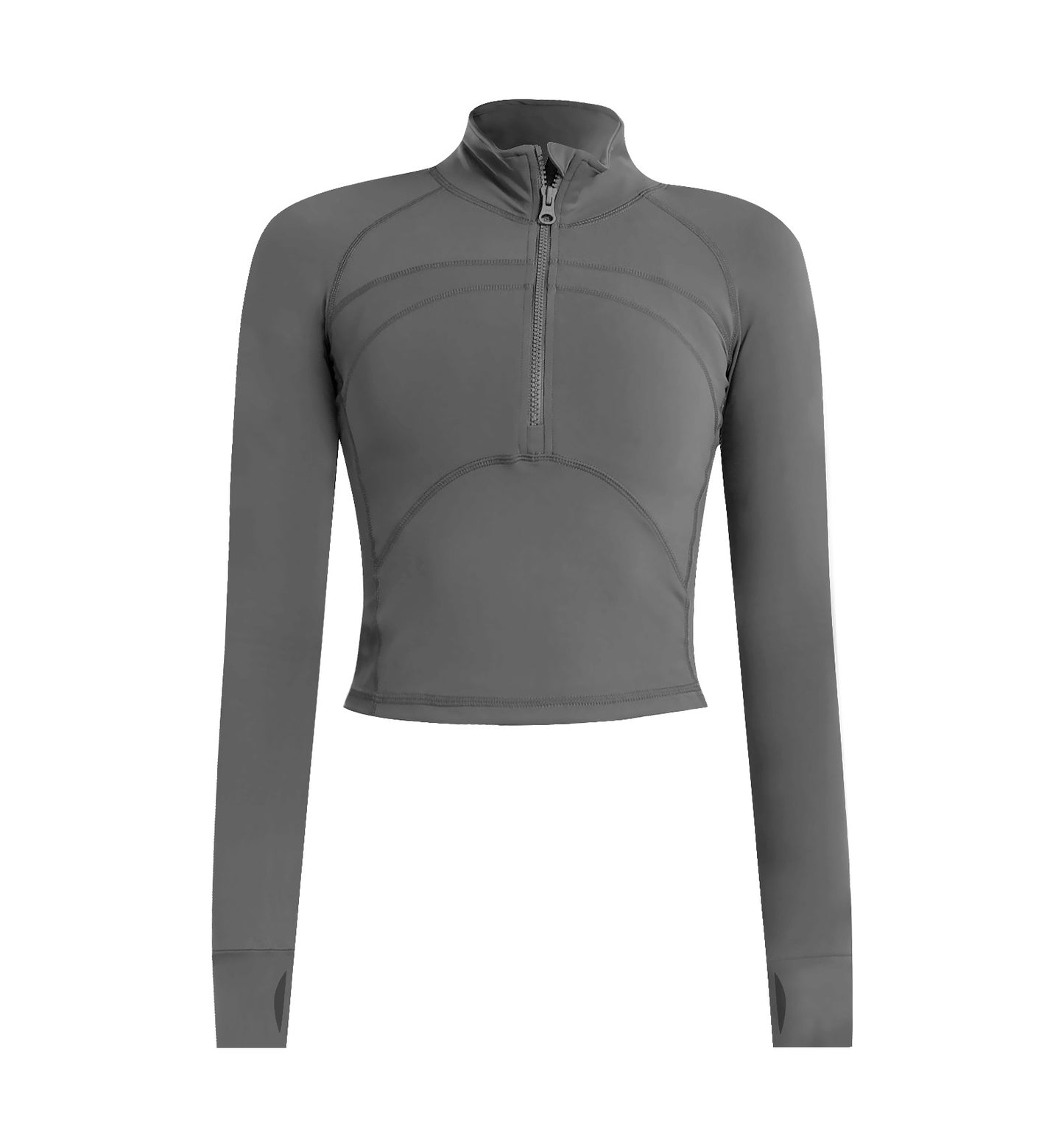 Womens High-Elastic, Quick-Drying Long-Sleeve Yoga OutfitWorkout Top - Zalixer