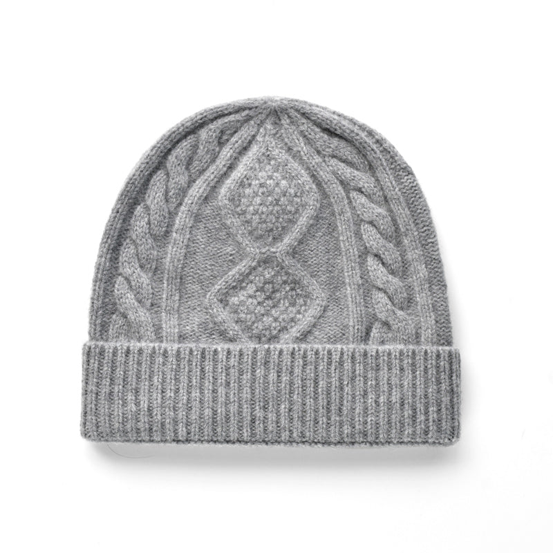 Lady With Diamond Twist Wool Hat - Zalixer