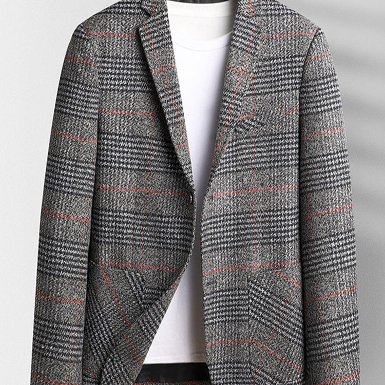 High End Autumn And Winter Middle-aged Men's Suit