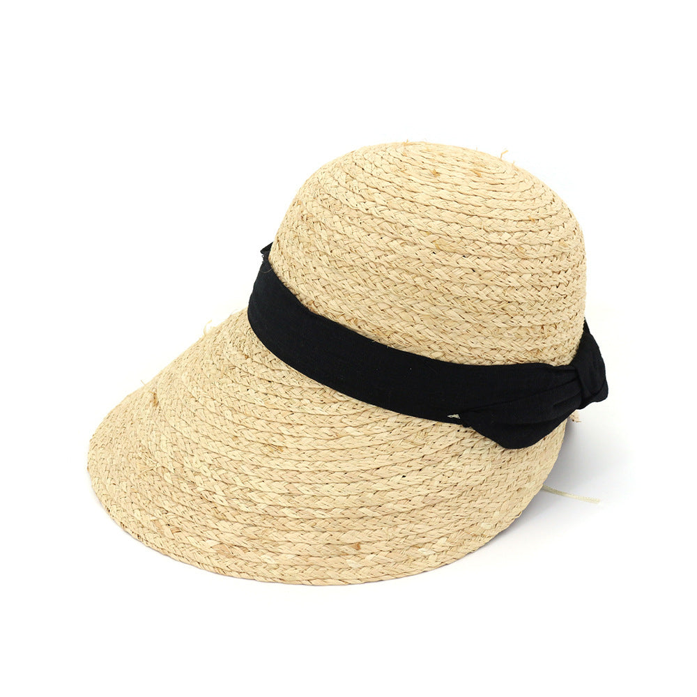 Sunshade Raffia Handmade Crochet Fisherman Straw Hat - Zalixer