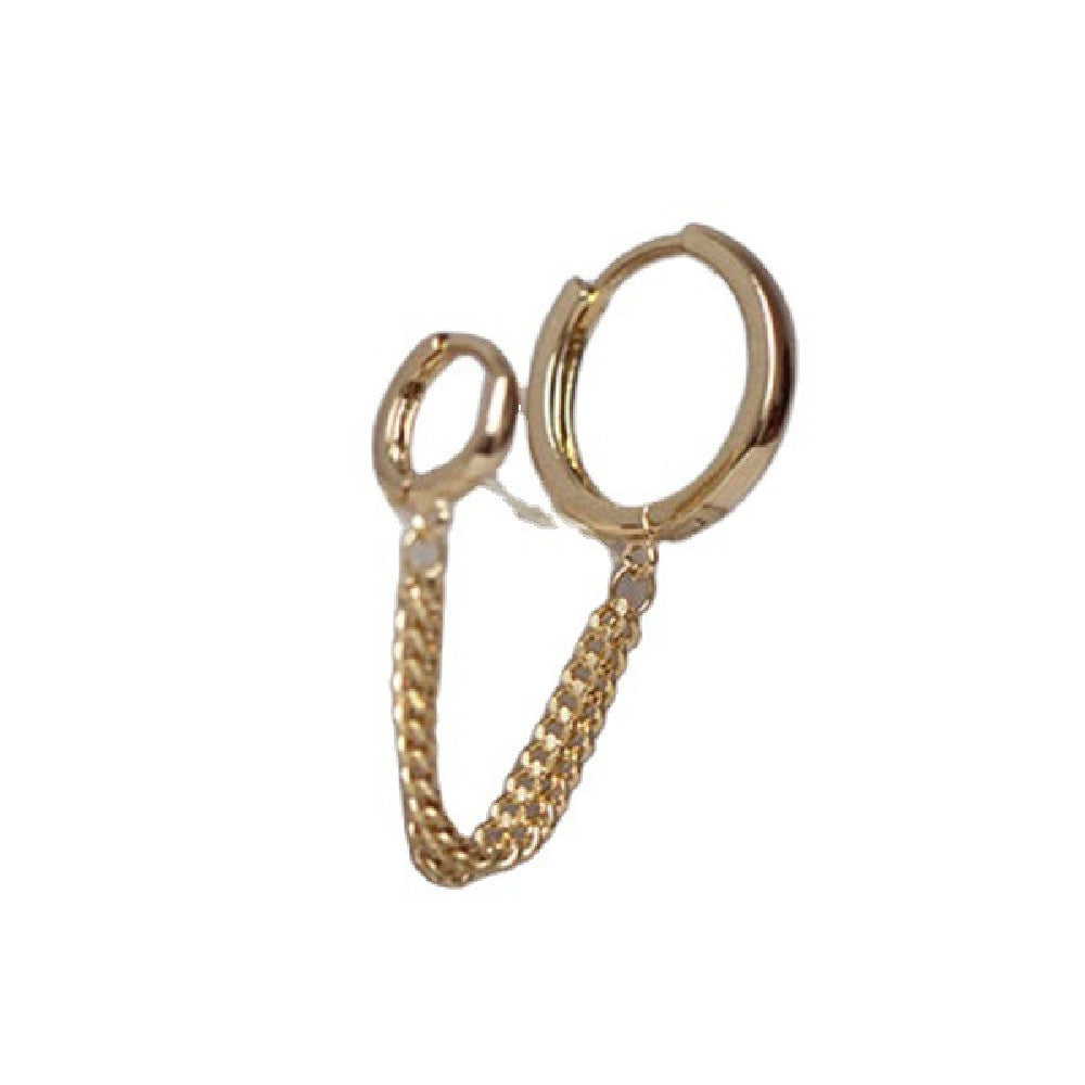 Double Ear Piercings One-piece Earrings