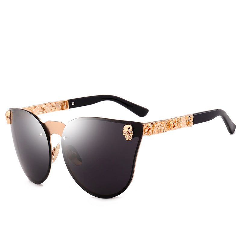 Skull sunglasses metal sunglasses - Zalixer