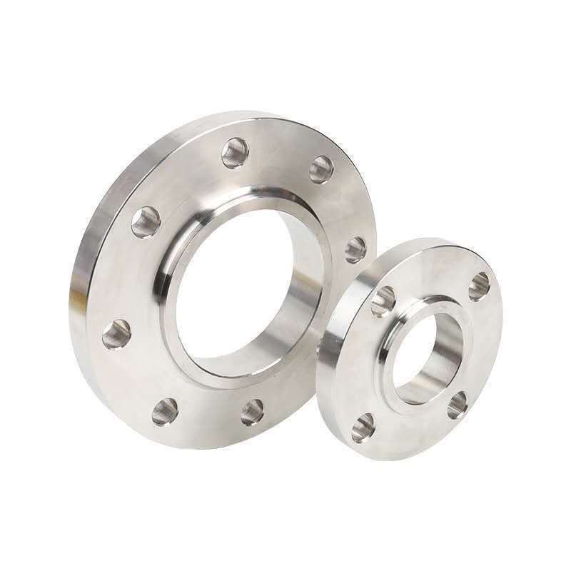 Flat welding flange with neck