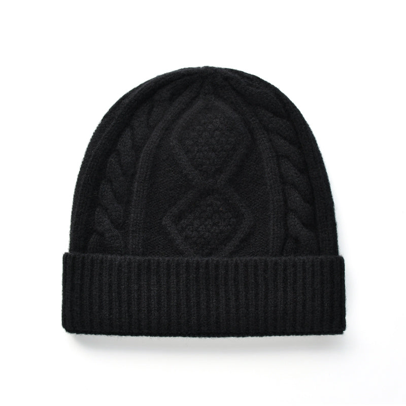 Lady With Diamond Twist Wool Hat - Zalixer