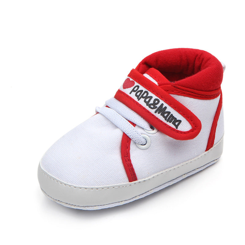 babyshoes canvas baby shoes casual baby shoes Velcro soft bottom toddler shoes 2493 - Zalixer