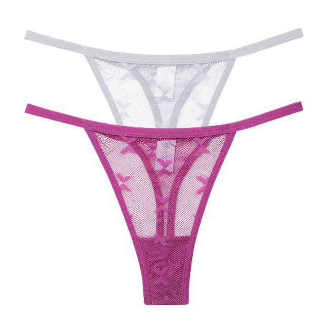 Mesh G-String Women's Panties Transparent Underwear - Zalixer