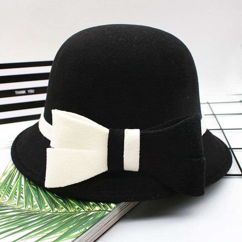 Retro Black And White Flower Fashion Hat Casual - Zalixer