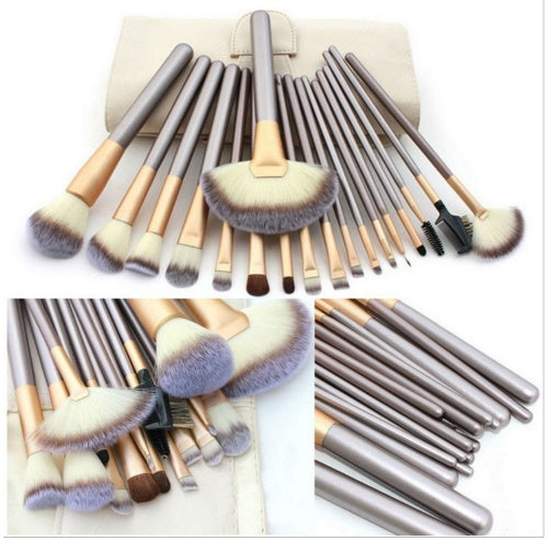 Persian Make-up Brush Suit Rice White Make Up Brush, Champagne Color Brush Handle Make-up Brush Without - Zalixer