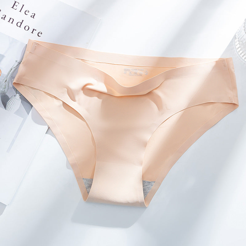 Ice Silk Underwear Women's Seamless One-piece Comfortable Underwear - Zalixer