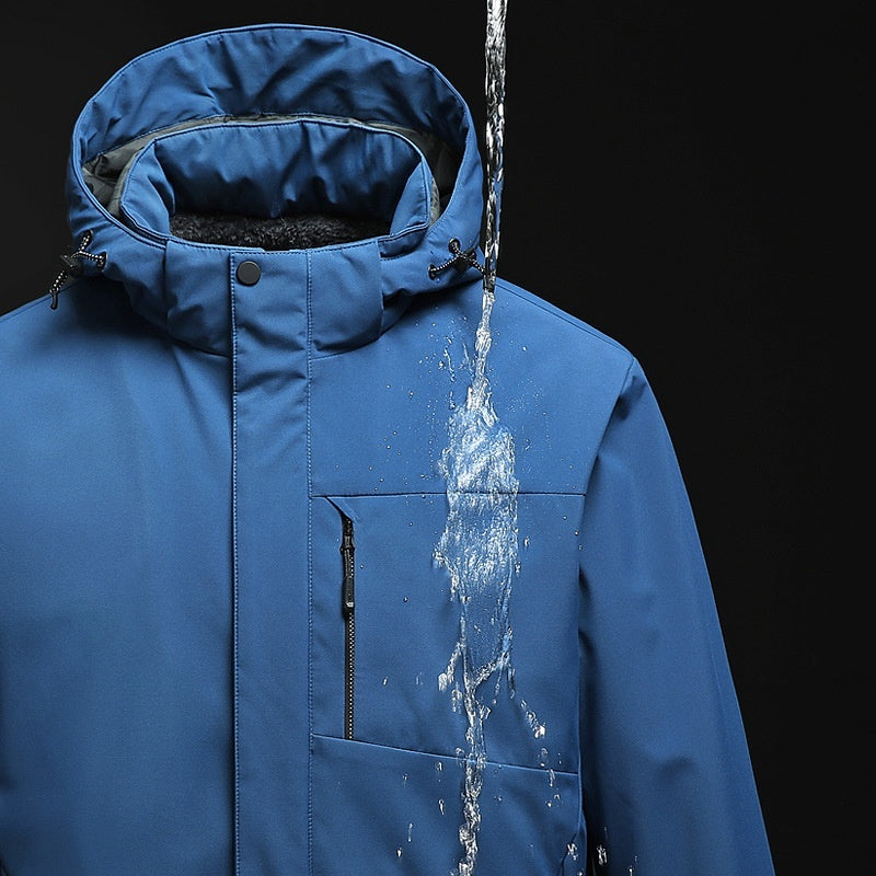 Men's Winter Windproof Tactical Jacket With Detachable Hood