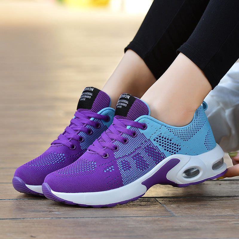 Flying Woven Mesh Shoes Women's Shoes Sports Casual Shoes Fashion Breathable - Zalixer