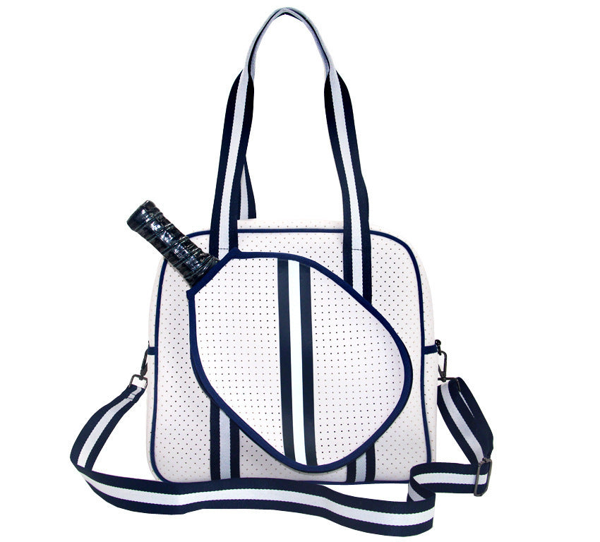 Fashion Striped Hand-carrying Crossbody Shoulder Tennis Pack