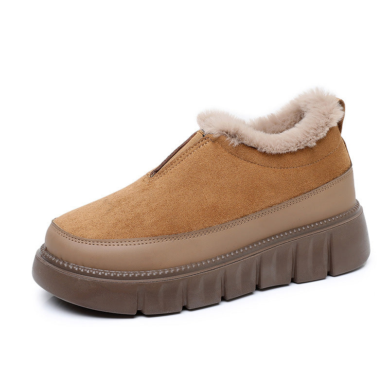 Womens Soft-soled Thickened Insulated Snow Boots - Zalixer