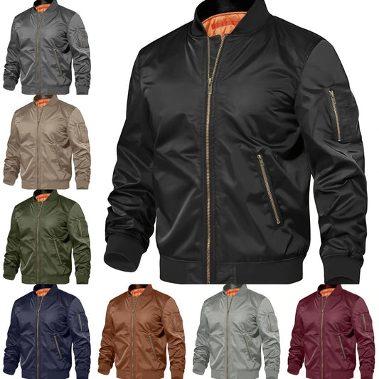 Mens New Spring Autumn Baseball Jacket