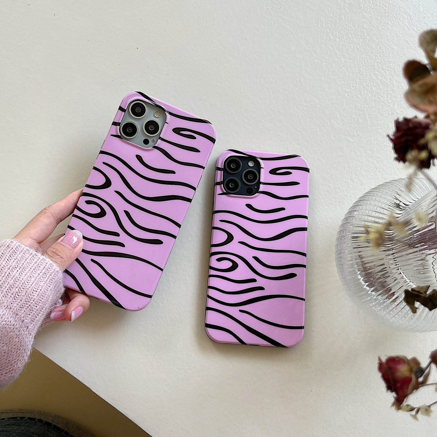 Foundation Make Up Black Stripe Mobile Phone Soft Shell - Zalixer