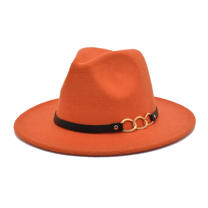 Women's Woolen Top Hat Belt Accessories - Zalixer