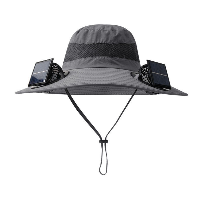 Solar-powered Fan Hat With Long-lasting Lithium Battery