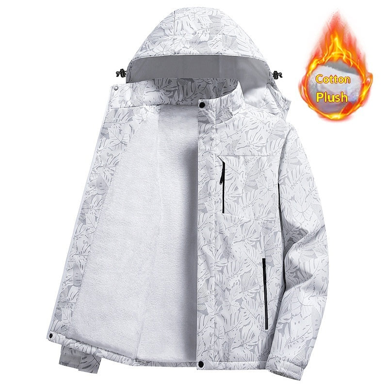 Men's Winter Windproof Tactical Jacket With Detachable Hood