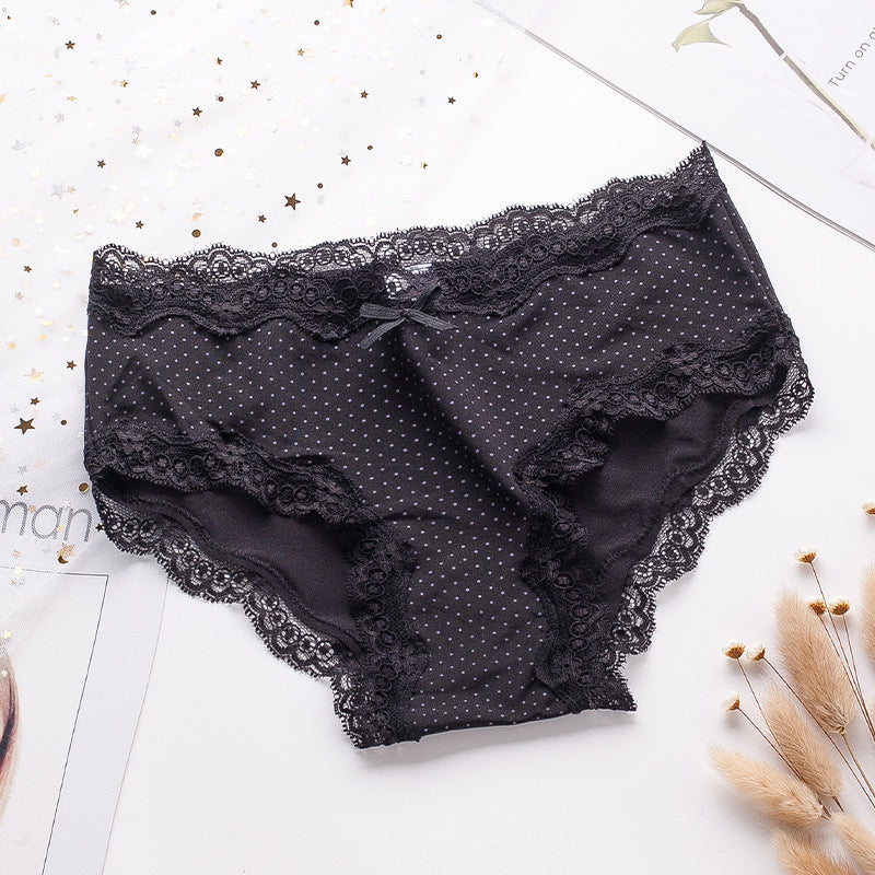 Women's Seamless Low Waist Lace Panties - Zalixer