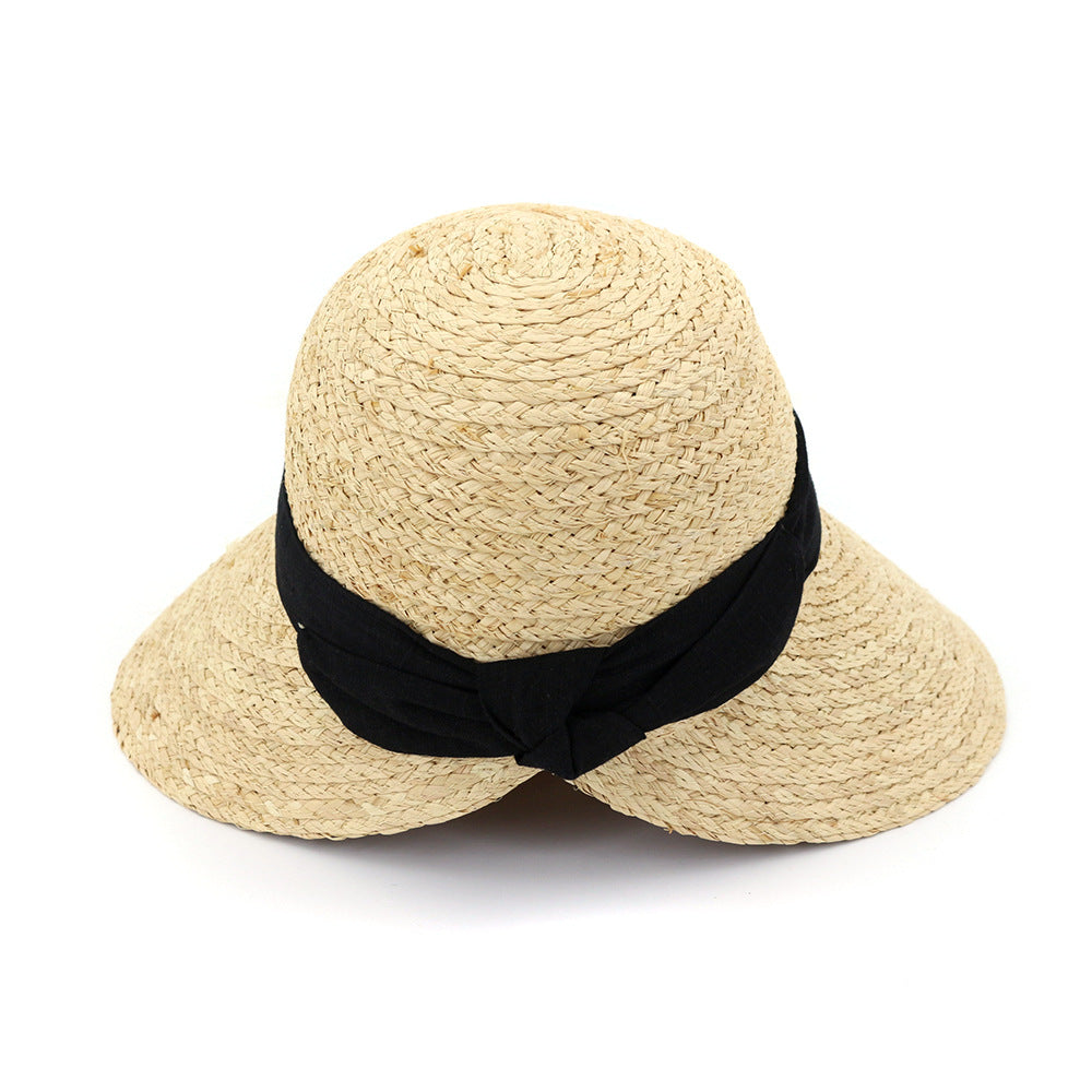 Sunshade Raffia Handmade Crochet Fisherman Straw Hat - Zalixer