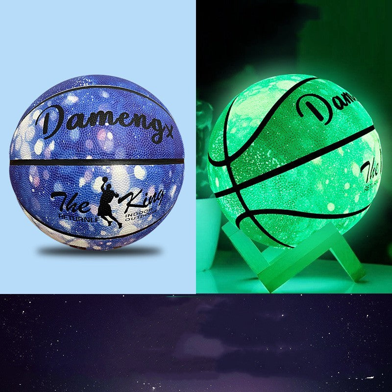 Luminous Basketball PU Soft Leather Outdoor Wear-resistant And Non-slip