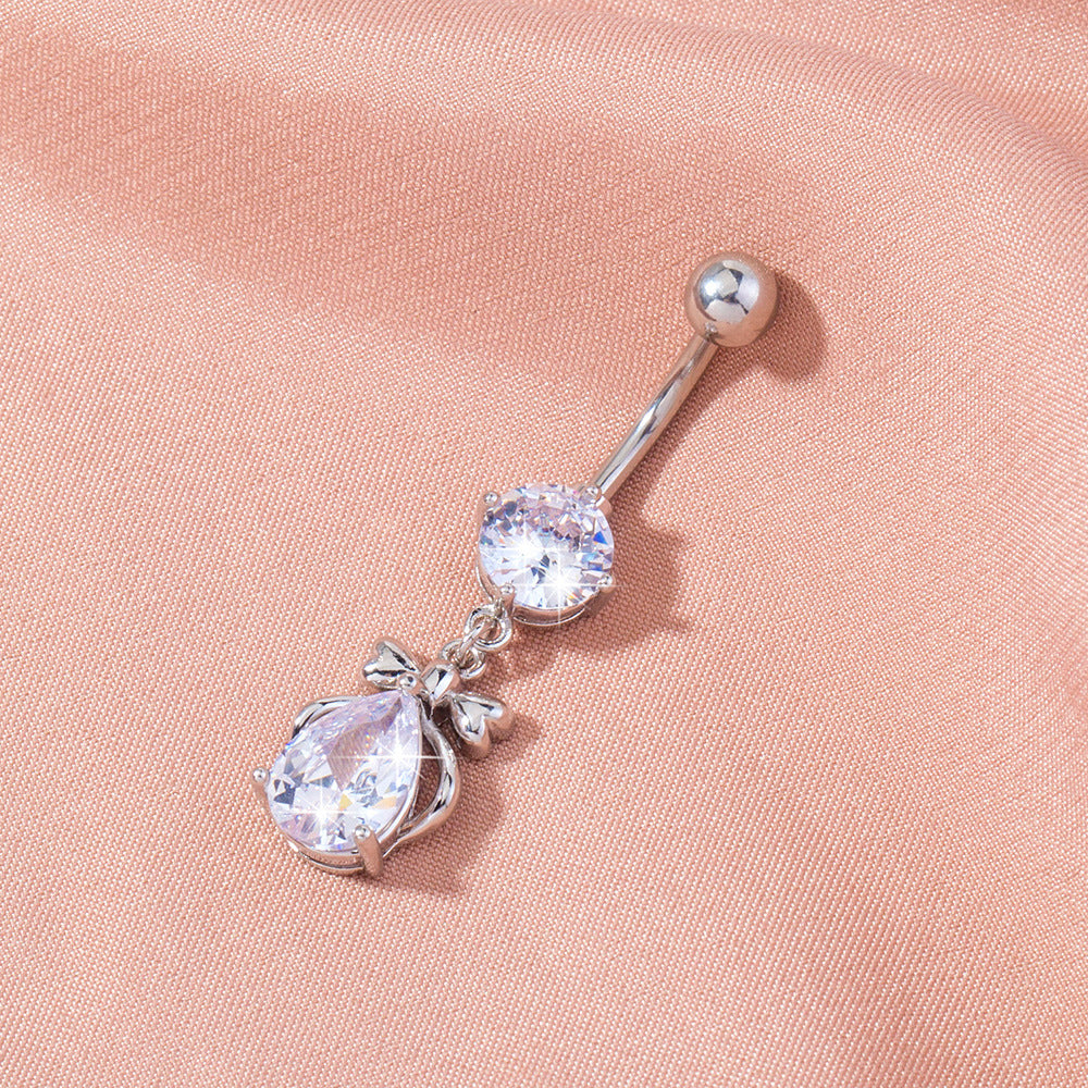 Zircon Belly Button Ring Belly Button Nail Body Puncture