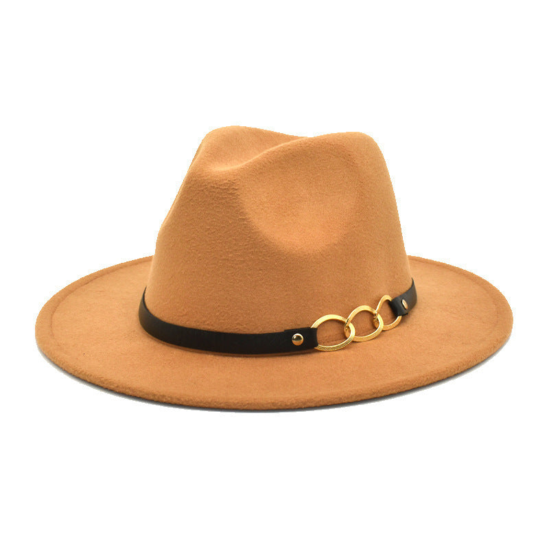 Women's Woolen Top Hat Belt Accessories - Zalixer