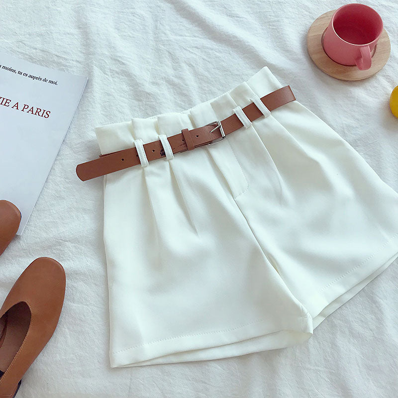 Casual wide-leg suit shorts - Zalixer
