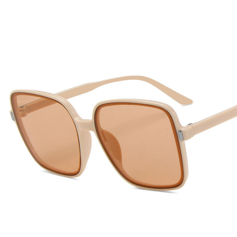 Sunglasses Big Square Sunglasses Rice Nail Sunglasses - Zalixer