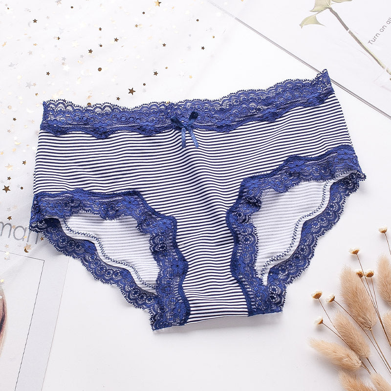 Women's Seamless Low Waist Lace Panties - Zalixer