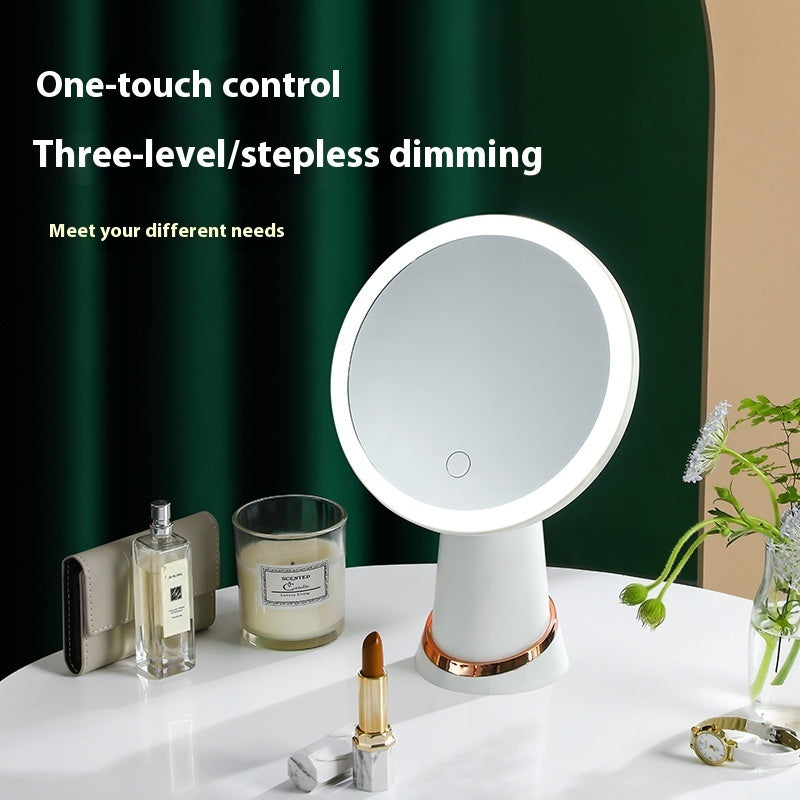 Desktop Led Make-up Mirror With Light - Zalixer