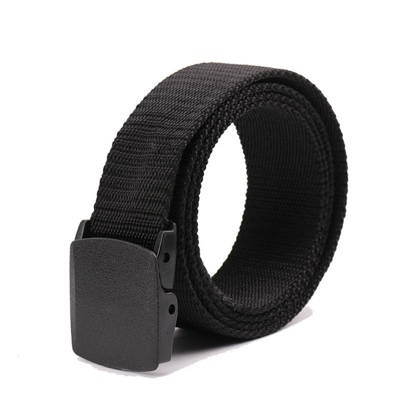 Men's Canvas Belt with Plastic Buckle