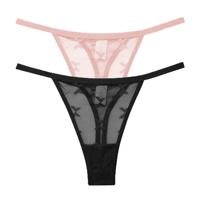 Mesh G-String Women's Panties Transparent Underwear - Zalixer