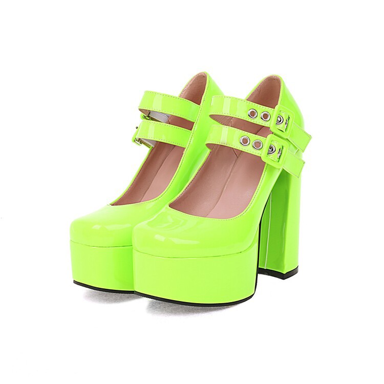 Womens Round-toe Solid-color High Heels - Zalixer