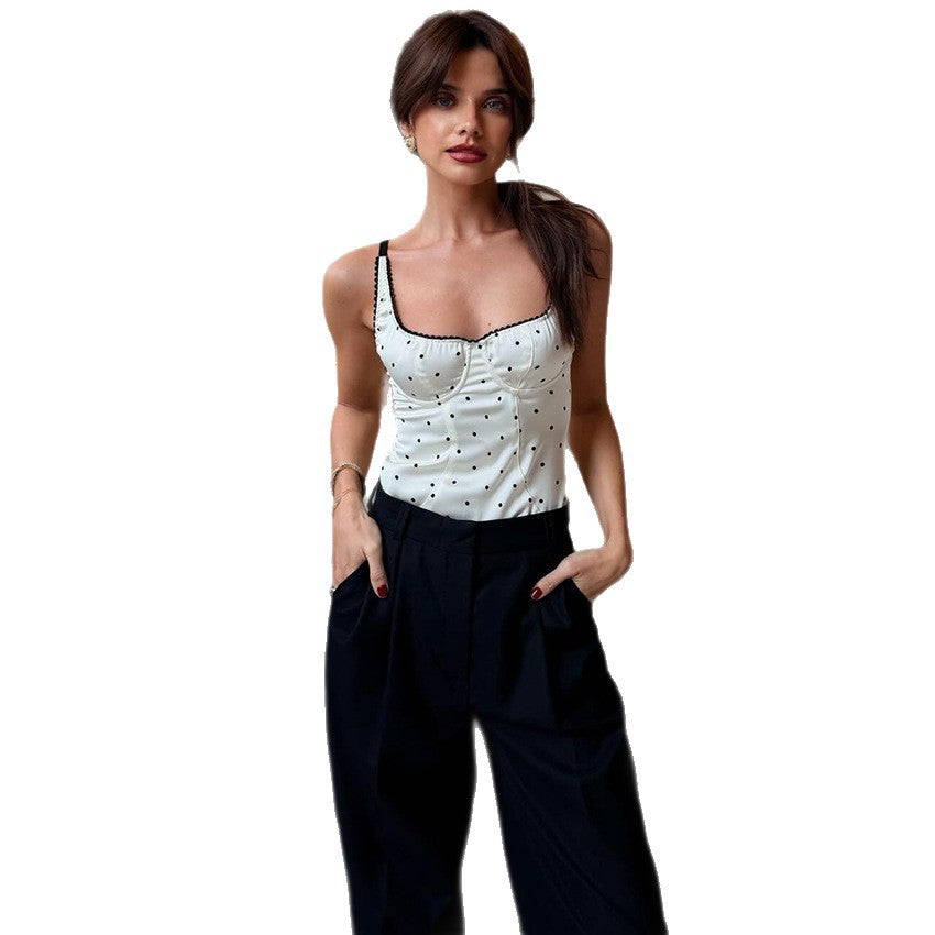 Fashionable And Sexy Polka-dot Camisole For Women - Zalixer