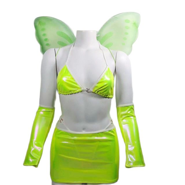 Cosplay Butterfly Women Sets Backless Bling Wing Bandage - Zalixer