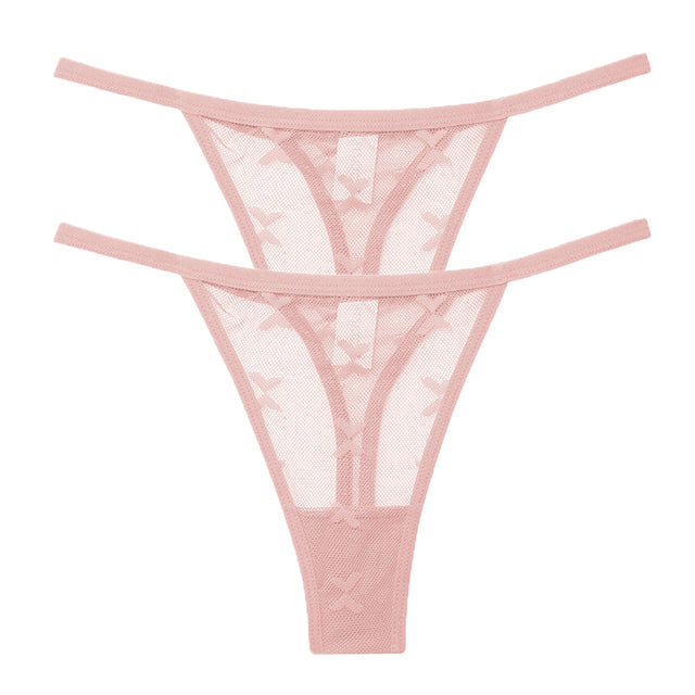 Mesh G-String Women's Panties Transparent Underwear - Zalixer