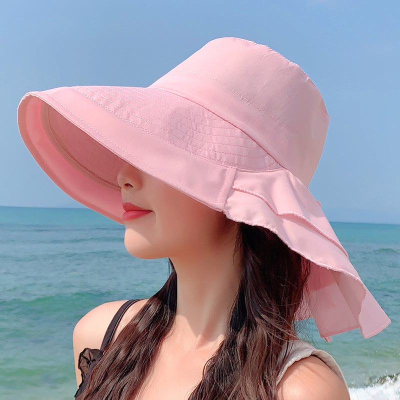 Hat Female Summer Neck Sun Protection Sun Hat - Zalixer