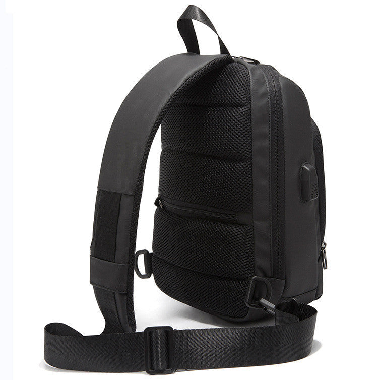 Anti-theft Lock Upscale Chest Bag Men Shoulder Bags USB Charging Crossbody Bags Summer Short Trip Travel Messengers Bag Unisex