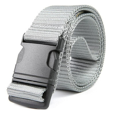 Elastic Belt Donefu Plastic Steel Pom Buckle Casual All-Match Belt