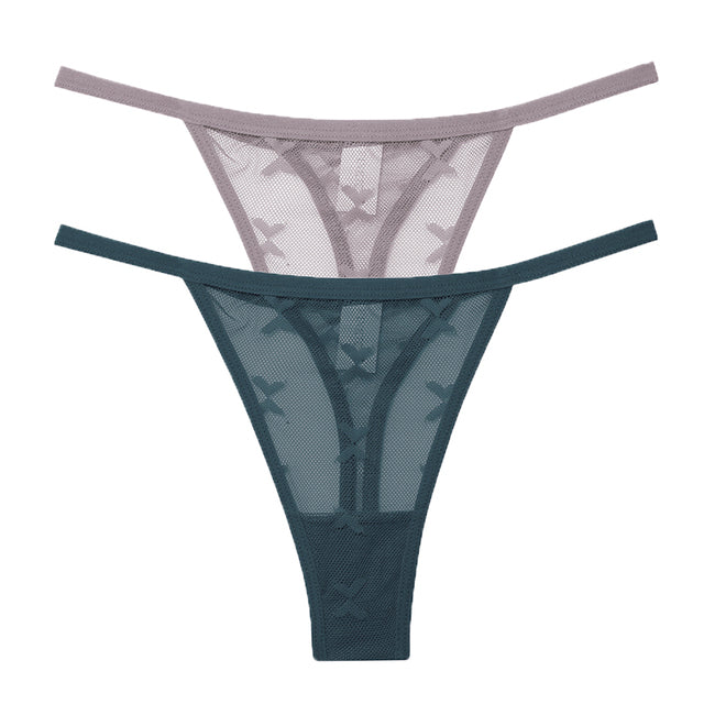 Mesh G-String Women's Panties Transparent Underwear - Zalixer